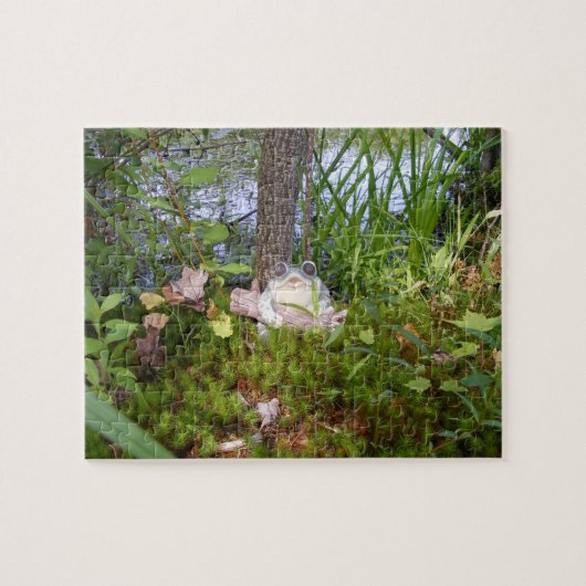 カエルおよび丸太のコンパクトのパズル ジグソーパズル (横)