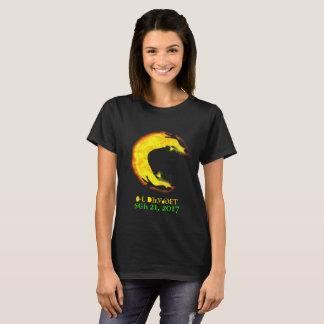カエルおよび太陽 Tシャツ