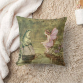 カエルおよび妖精 クッション (ブランケット)