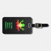 カエルお洒落 ラゲッジタグ (正面横)