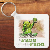 カエルかカエルか…キーホルダー キーホルダー (正面)