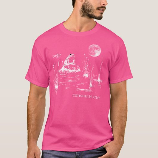 カエルがイライラ Tシャツ (正面)
