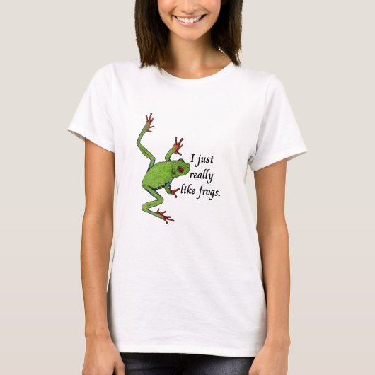 カエルが大好き Tシャツ (正面)