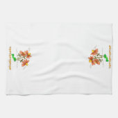 カエルきのこのフローラキッチンハンドタオル キッチンタオル (横)