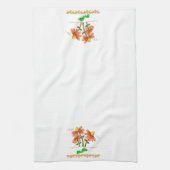 カエルきのこのフローラキッチンハンドタオル キッチンタオル (縦)