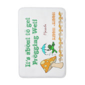 カエルきのこリブビット浴室浴場マット バスマット (正面縦)