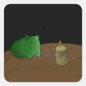 カエルさん スクエアシール (正面)