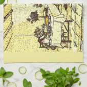 カエルさん、ネズミさん、マウ恋しく思ス キッチンタオル (折り畳み)