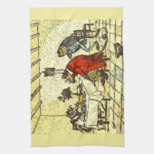 カエルさん、ネズミさん、マウ恋しく思ス キッチンタオル (縦)