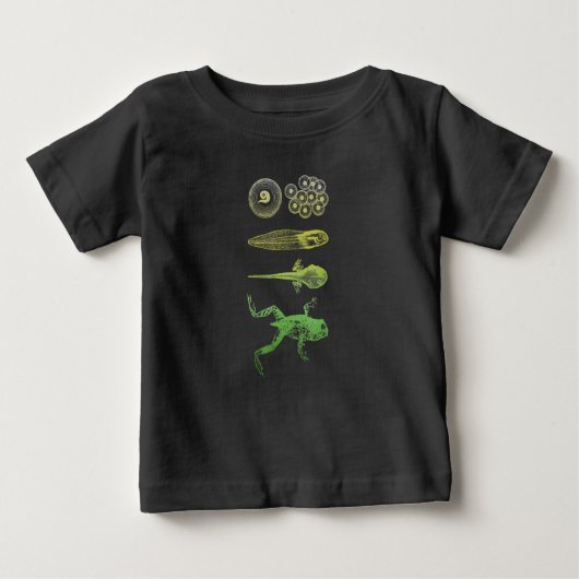 カエルただの変態ライフサイクル生物学 ベビーTシャツ (正面)