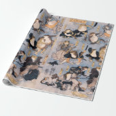 カエルたちの歌舞伎ステージ遊のヒーロー ラッピングペーパー (アンロールド)