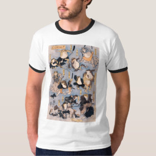 カエルたちの歌舞伎ステージ遊のヒーロー Tシャツ