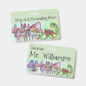 カエルだ！ストーリーブック読のカエル バッジ (表裏)