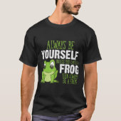 カエルでいるのが一番かわいい Tシャツ (正面)