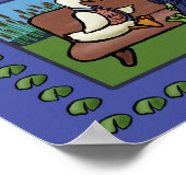 カエルとアヒル ポスター (角)