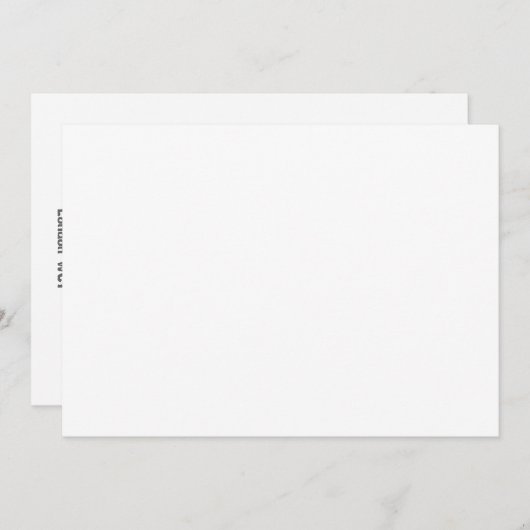 カエルとオタマジャクシのベビーシャワー 招待状 (正面/裏面)