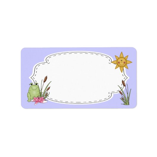 カエルとカタツイルラベル ラベル (正面)