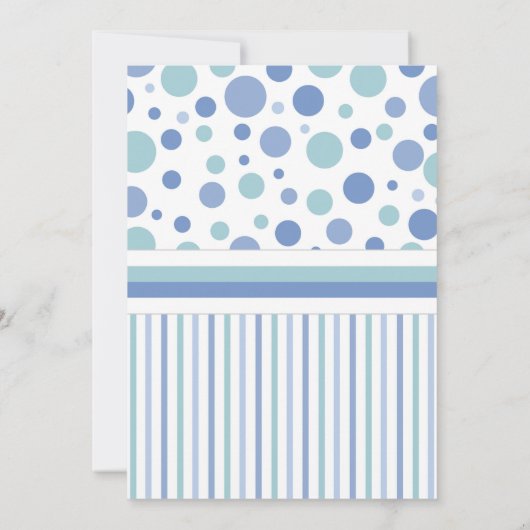 カエルとカタツムリ少年の赤ちゃんシャワー 招待状 (裏面)