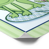 カエルとカメのぬいぐるみ壁画プリント ポスター (角)