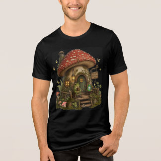 カエルとキノコのコテージTシャツ トライブレンドＴシャツ