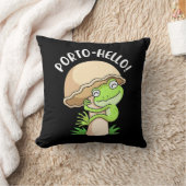 カエルとキノコ クッション (ブランケット)