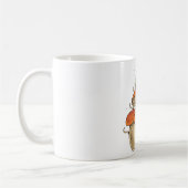 カエルとキノコ コーヒーマグカップ (左)