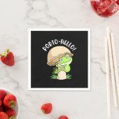 カエルとキノコ スタンダードカクテルナプキン (インサイチュ)