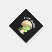 カエルとキノコ スタンダードカクテルナプキン (角)