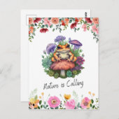 カエルとキノコ ポストカード (正面/裏面)