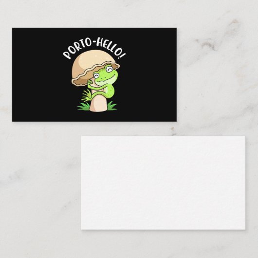 カエルとキノコ 名刺 (正面/裏面)