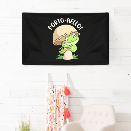 カエルとキノコ 横断幕 (インサイチュ)