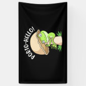 カエルとキノコ 横断幕 (縦)