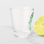 カエルとキノコ、神秘的なキノコ ショットグラス (左)