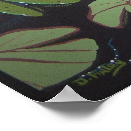 カエルとコイ ポスター (角)