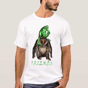 カエルとサルの友情 Tシャツ