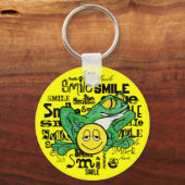 カエルとスマイル キーホルダー (正面)