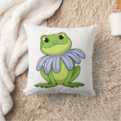 カエルとデイジー クッション (ブランケット)