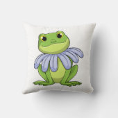 カエルとデイジー クッション (裏面)