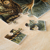 カエルとトートエルンストヘッケルヴィンテージ ジグソーパズル (側面)