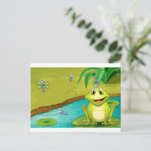 カエルとハエ ポストカード (スタンド正面)