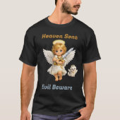 カエルとハロ 天界からの使者 邪悪に立ち向かえ Tシャツ (正面)