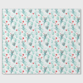 カエルとハートは風船としてカエル ラッピングペーパー (フラット)