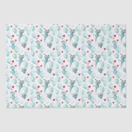 カエルとハートは風船としてカエル 薄葉紙