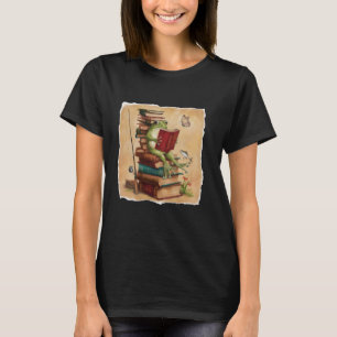 カエルとヒキガエルのかつての釣り本 カエル 読書 Tシャツ
