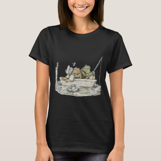カエルとヒキガエルの釣り Tシャツ (正面)