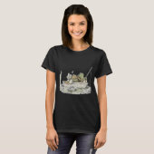 カエルとヒキガエルの釣り Tシャツ (正面フル)