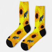 「カエルとヒマワリよくはしゃぐの自然」 ソックス (左)