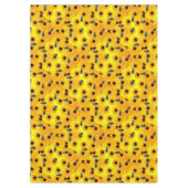 「カエルとヒマワリよくはしゃぐの自然」 テーブルクロス (正面)