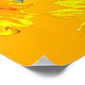 カエルとヒマワリ、ポスター ポスター (角)