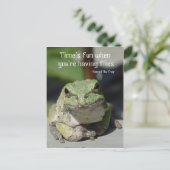 カエルとフライ ポストカード (スタンド正面)